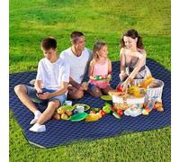 Unyqoos® : Nappe de pique-nique – Extra grande, imperméable, anti-sable, idéale pour le camping et la plage, avec sac à bandoulière, pliable, parfaite pour le camping, la randonnée et les voyages