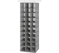 Unyqoos® : Organisateur à chaussures suspendu – Capacité pour jusqu'à 30 paires de chaussures, dimensions 29,2 x 41,9 x 121,9 cm, matériau respirant et structure en acier robuste