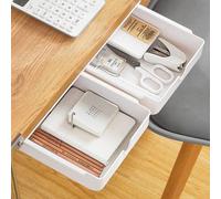 Unyqoos® : Organisateur invisible pour tiroirs, lot de 2, blanc. Matériau : ABS. Dimensions extérieures : 23,5 x 19,8 x 7,1 cm / dimensions intérieures : 21,5 x 16,7 x 6,1 cm. Capacité de charge : 2 k