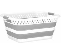 Unyqoos® Panier à linge pliable, 41 litres – panier de rangement gain de place et polyvalent pour le linge, les jouets et les couvertures, design moderne et épuré