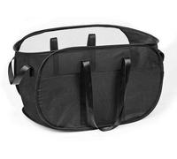 Unyqoos® Panier à linge pliable, noir – tissu maille respirant en matériau cationique, grande capacité 56 x 33 x 35 cm, deux poignées de transport, plié : 20 x 4 cm, poids : 350 g, idéal pour les vête