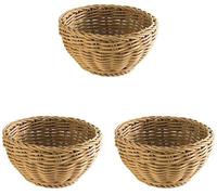 Unyqoos® : Paniers de service ronds, tressés, pour aliments – Polypropylène, 16 cm, adaptés au lave-vaisselle et empilables