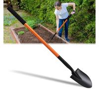 Unyqoos® – Pelle de jardin 110 cm – Pelle en métal robuste avec une lame tranchante et un manche ergonomique antidérapant en acier Vlekstaal de haute qualité, polyvalente pour le jardin, le camping et