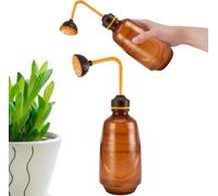 Unyqoos® : Petite arrosoir compact de 450 ml – bec en caoutchouc souple, 2 niveaux de pulvérisation, pomme de douche amovible, corps en plastique transparent, idéal pour les plantes délicates et les b