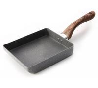 Unyqoos® Poêle rectangulaire pour omelettes Tamagoyaki, 18 x 15 cm – poêle multifonctionnelle pour les omelettes Tamagoyaki, les crêpes et plus encore, antiadhésive, compatible avec les plaques à indu
