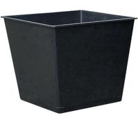Unyqoos® : pot de fleurs en plastique noir – résistant aux UV et au gel, pour intérieur et extérieur, design moderne qui empêche l'accumulation d'eau, pot de culture polyvalent