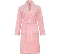 Unyqoos® Relax Company : Peignoir pour enfant, 100% polaire, rose pâle – Peignoir pour fille, taille 152/158, avec ceinture à nouer et poches plaquées