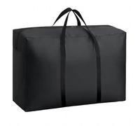 Unyqoos® Sac de rangement étanche 180 L – Tissu Oxford avec revêtement PE, pliable, avec poignées de transport, fermeture éclair double pour coussins de jardin, couvertures et vêtements