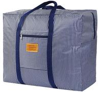 Unyqoos® Sac de rangement XL résistant à l'eau, 90 litres (60 x 50 x 28 cm) – étanche à la poussière, pliable, idéal pour les déménagements et le stockage saisonnier, avec des poignées de transport re