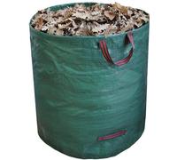 Unyqoos® Sac robuste pour déchets de jardin, grande capacité (272 litres) – Autoportant, avec bord renforcé et anneau en plastique, résistant aux déchirures et aux perforations, 2 poignées de transpor
