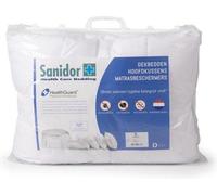 Unyqoos® Sanidor Healthguard® : Couverture d'été pour une personne, dimensions 135x200 cm, couleur blanche, garnissage Thermosoft (100% synthétique), protège contre les acariens, les bactéries et les