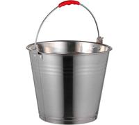 Unyqoos® : Seau en acier inoxydable de 10 litres – Seau en acier inoxydable résistant à la corrosion, avec poignée de transport, diamètre 28 cm x hauteur 23 cm, polyvalent pour la maison, le jardin et