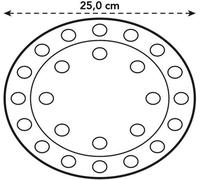Unyqoos® : Soucoupe transparente ronde de 25 cm pour pots de fleurs – Fabriquée en plastique recyclé, sans BPA, offrant une protection étanche contre l'humidité et les rayures