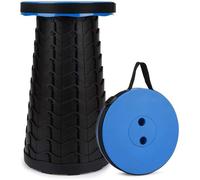 Unyqoos® : Tabouret pliable et réglable en hauteur, pour intérieur et extérieur – Nylon/PP, design en écailles de poisson, sangle de transport, hauteur réglable de 6,5 à 45 cm, capacité jusqu'à 180 kg