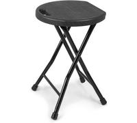 Unyqoos® : Tabouret pliable – Tabouret portable avec structure en acier, design en forme de "X", capacité de charge de 270 kg, poids de 2 kg, embouts antidérapants, pour intérieur et extérieur