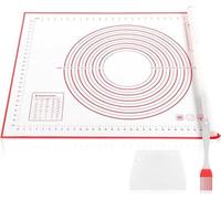 Unyqoos® Tapis de cuisson en silicone, 90 x 60 cm, adapté au contact alimentaire et sans BPA, antidérapant, antiadhésif avec échelle de mesure, épaisseur 0,4 mm, plage de température -30 à 240°C, coul