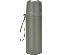 Unyqoos® Thermos gris – 800 ml, isolation sous vide, acier inoxydable 316, 27 × 8,5 cm, conserve les boissons chaudes pendant 18 heures et froides pendant 24 heures, étanche, compatible lave-vaisselle