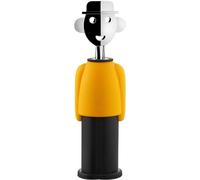Unyqoos® : Tire-bouchon jaune et noir – Ouvre-bouteille ergonomique en résine thermoplastique et en zamak chromé, design élégant
