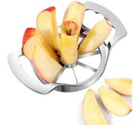 Unyqoos® : trancheur à pommes en acier inoxydable 304 – poignée ergonomique antidérapante, 8 lames tranchantes pour des portions uniformes