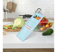 Unyqoos® : trancheuse à légumes 4-en-1 – un appareil polyvalent pour râper les légumes, équipé de 4 lames en acier inoxydable interchangeables, d'une poignée ergonomique antidérapante, lavable au lave