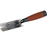 Unyqoos® : Truelle d'angle intérieure en acier inoxydable, équerre de 90° en acier inoxydable avec poignée ergonomique Durasoft – Truelle de précision pour les travaux de plâtrerie et de pose de plaqu