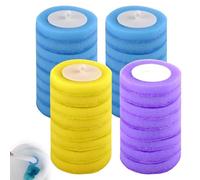 UOCAI 32 brosses de Toilette pour Salle de Bains têtes de Brosse en éponge Rechargeables Brosse de Toilette jetable avec Produit de Nettoyage Recharge jetable pour Nettoyer la Cuvette des Toilettes