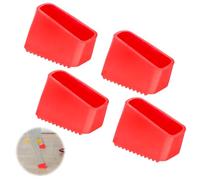 UOCAI 4 pieds en caoutchouc pour échelles 50 x 20 mm Capuchons d'échelle antidérapants Pieds d'échelle de rechange Protection universelle pour les travailleurs à domicile