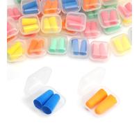 UOCAI Lot de 50 Paires de Boule Quies Mousse Bouchon D'Oreille | Ear Plugs Bouchons, D'Oreilles Boules, pour Dormir, Quies Anti Bruit Ultra Souple, pour La Suppression du Bruit,Le Ronflement