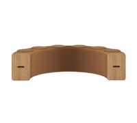 uofgcru Tabouret en Papier Kraft Pliable en accordéon 6 Places, Chaise canapé télescopique Facile à Ranger et à Transporter, Tabouret Relaxant avec Coussin pour Cuisine - Brun(300×30×44cm)