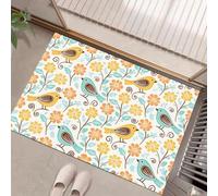 UOMSKTY Tapis Anti-Salissures Dessin Animé Mignon Paillasson De Porte Antidérapante Et Entretien Facilelac Vert Paillasson pour L'Intérieur Et L'Extérieur Tapis De Porte Tpr90X150Cm