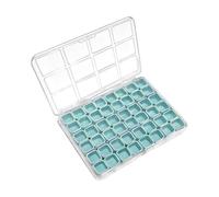 Uonguon Boîte de Rangement pour Ongles - Organisateur à 48 Compartiments pour Boucles d'oreilles - Coffret de Rangement pour Perles,pour Chambre d'étudiant, Bureau, Bricolage, Voyage, Perles, Filles