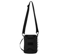 Uonguon Bouteille d'eau, housse de manchon, isotherme portable, sac à bandoulière, camping, randonnée, parfait pour les activités de plein air, 21 x 15 cm, idéal pour les voyages, la pêche, Noir