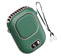 Uonguon Ventilateur portable à clip - Affichage numérique à 5 vitesses - Rechargeable - Pour les travaux en plein air, les fermes, les vêtements, le cou, le camping, la plage, les festivals, le sport