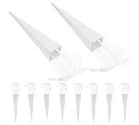 Uonlytech 10 Pièces Boîte à Fleurs Blanche en Papier pour Bouquet, Coffret Présent Saint-valentin, Présentation Créative et Rangement D'accessoires, pour Petits Présents