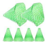 Uonlytech 10 Pièces Cloches à Plantes, Housse de Protection pour Plantes en Plastique Vert, Anti-Gel, Forte Pénétration Lumière, Réutilisable pour Semis et Légumes