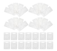 Uonlytech 100 Pièces Moule à Fondre la Cire en Plastique Transparent Réutilisable de Cœur pour Fabrication de Bougies et Projets D'aromathérapie