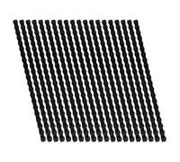 Uonlytech 100 Pièces Noirs Anneaux de Reliure Plastique 21 Trous 6mm pour | Contrats Financiers et Documents, Insertion Facile de Plusieurs Pages, sans Bavures, pour Présentations et Cahiers