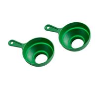 Uonlytech 2 Pièces Entonnoir Pliable à Large Bouche en Pp Vert, Entonnoir Télescopique Flexible Cuisine, pour Distribution D'huile et Remplissage de Confiture
