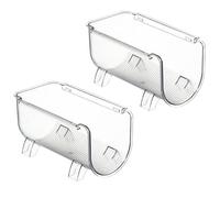Uonlytech 2 Pièces Porte-Bouteilles d'eau Empilable Pet Grille | Organisation Légère, Extraction Facile, Gain de Place, Rangement Domestique, Usage Multi-scènes, Format Compact