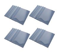 Uonlytech 20 Pièces Couvre-livre Thermique A4 Bleu Colle Préappliquée | Feuilles Transparentes, Finition PVC Lisse Résistante aux Rayures, Lot de Rapports