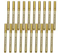 Uonlytech 20 Pièces Marqueur Permanent Métallisé à Pointe Fine 1, 5mm Or