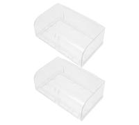 Uonlytech 2pcs Protecteur de prise Boîte de prise à double position Étanche PS Installation adhésive sans outil Salle de bain Protection contre les éclaboussures