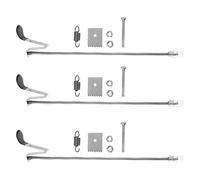 Uonlytech 3 Ensembles Pièces D'outils pour Attacher les Plantes, Ensemble D'accessoires pour Machine à Nouer, Acier Inoxydable Argenté, 3 Jeux, Lames Ressorts et Poussoirs, pour Vigne