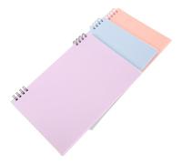 Uonlytech 3 Pièces Carnet de Notes Spirale Segmenté, Papier et Plastique, | Cahier de Travail Créatif, Format Élève, Style Mode, Haute Qualité, Ne Se Déforme Pas Facilement