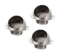 Uonlytech 3pièces Extracteur Air Inox Avec Ventilation Extérieure Capot Échappement Anti-retour Usage Industriel Et Domestique Design Sphérique Élégant Facile à Entretenir