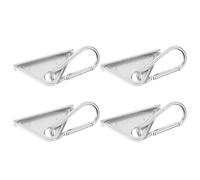 Uonlytech 4 Pièces Crochet Coulissant Triangulaire en Aluminium pour Profilé à Rainure en T, Réglable et Robuste, pour Atelier et Support D'objets Divers