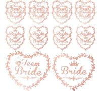 Uonlytech 40 Pièces Tatouages Temporaires pour Mariée et Demoiselle D'honneur en Papier, Accessoires Peau-friendly pour Fête Prénuptiale et Soirée Bridal Shower