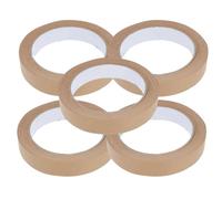 Uonlytech 5 Pièces Ruban Adhésif en Papier Kraft Gommé, Écrit, Déchirable | Résiste aux Solvants, Ne Se Recourbe Pas, pour Livres et Claviers, Finition Mate, Usage Bureau