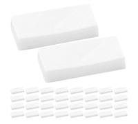 Uonlytech 50 Pièces Gomme Rectangulaire Blanche en Tpr pour Artistes et Professionnels, Effaçage Doux Élasticité, pour Croquis et Devoirs Scolaires