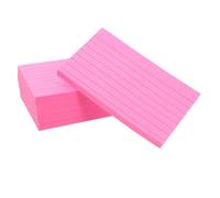 Uonlytech 500 Pièces Petit Bloc-notes Rose Adhésif en Papier pour | Dos Collant Réutilisable, Finition Mate, sans Résidu, pour Cours et Planification au Bureau